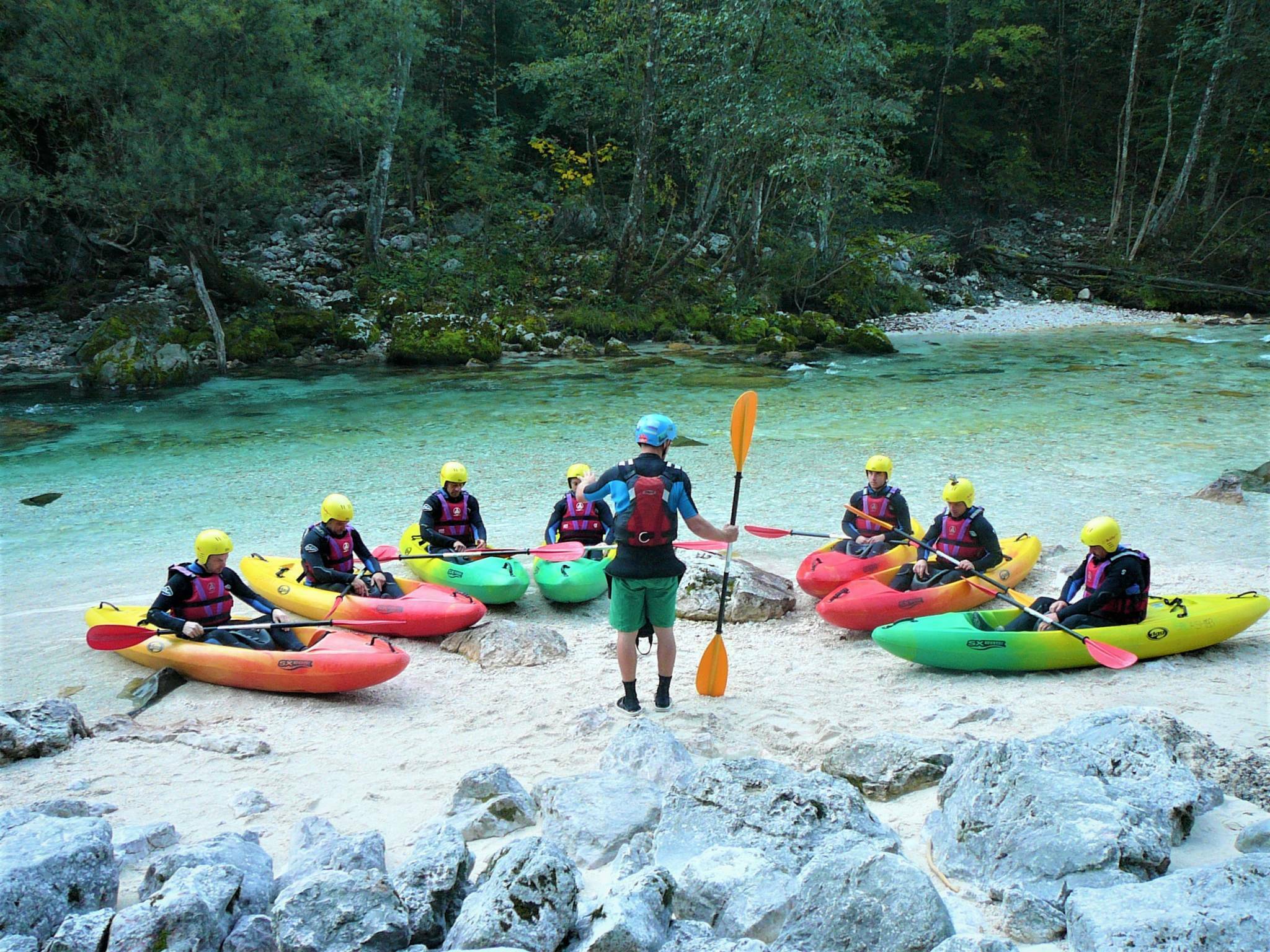 Sit on top kayak Soča Splash Bovec Kayaking for beginners