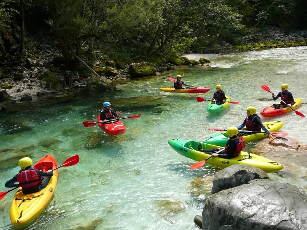 Sit on top kayak Soča Splash Bovec Kayaking for beginners